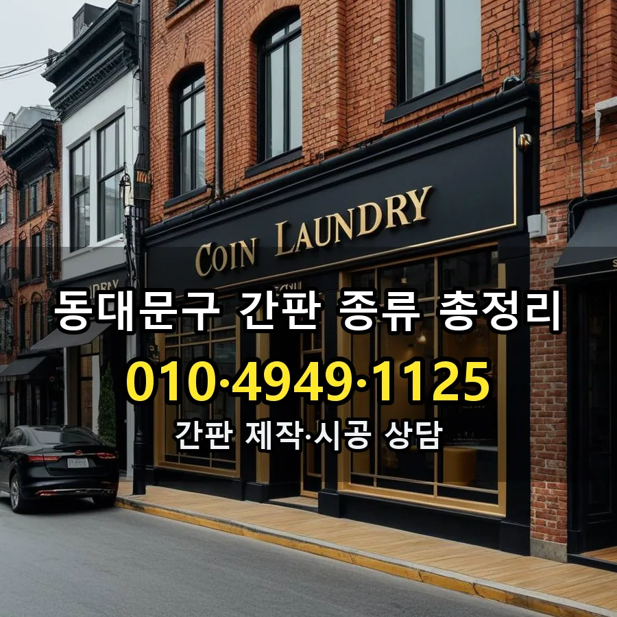 간판 종류 총정리 제작·시공 모습